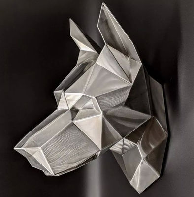 SUS 304 316L Escultura de animales de acero inoxidable, para decoración exterior