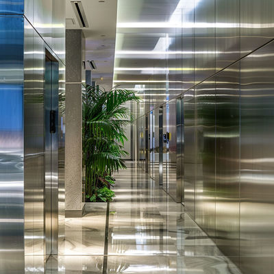 Architectural Grade Stainless Steel Cladding, Textured Surface, for External Walls