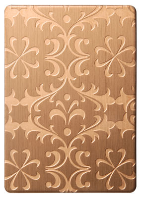 Rose Gold Stainless Steel Decorative Sheet 10k Highly Bright Mirror