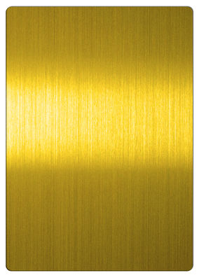 304 Stainless Steel Decorative Sheet 8k Mirror Polishing In Gold Colour