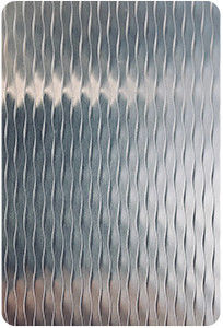 Steel Rolling Embossed Pattern , 2WL Linen Stainless Steel Decorative Sheet