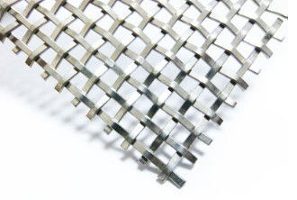 Rigid Mesh With Flat Wire Woven For Covering , Partitions , Safety Security
