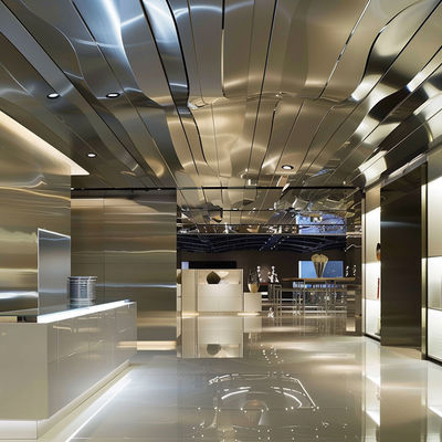 304 316 Custom Designed Stainless Steel Panels Grids For Restaurants