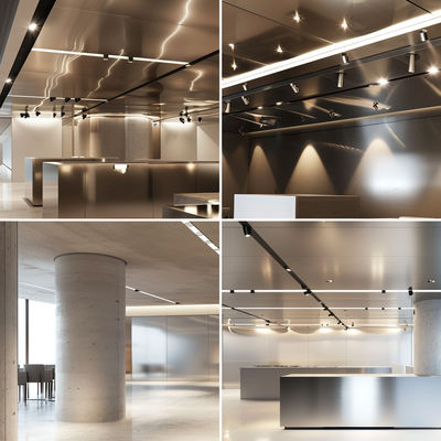 Customized Size 33.7 38.1 Stainless Steel Ceiling Systems With Long - Lasting Shine