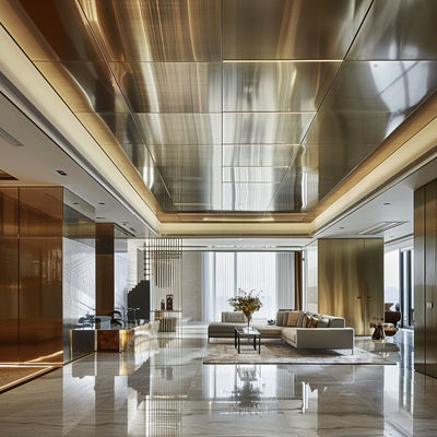 Customized Size 33.7 38.1 Stainless Steel Ceiling Systems With Long - Lasting Shine