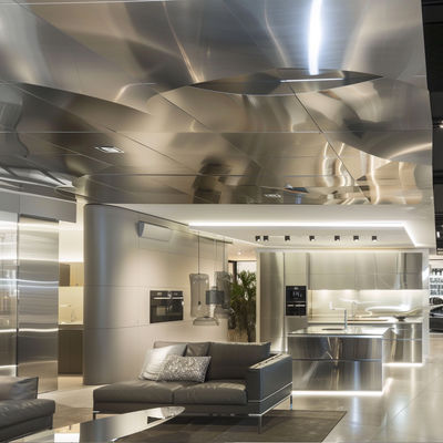 304 / 316 / 201 / 430 Versatile Stainless Steel Ceiling Systems For Conference Rooms