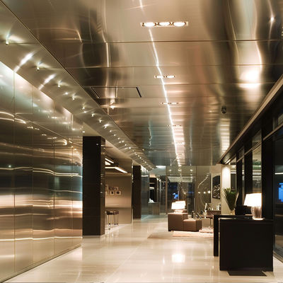 304 / 316 / 201 / 430 Versatile Stainless Steel Ceiling Systems For Conference Rooms