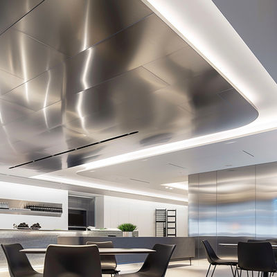 Easy Maintenance Ceiling Mounted Stainless Steel Ceiling Panels