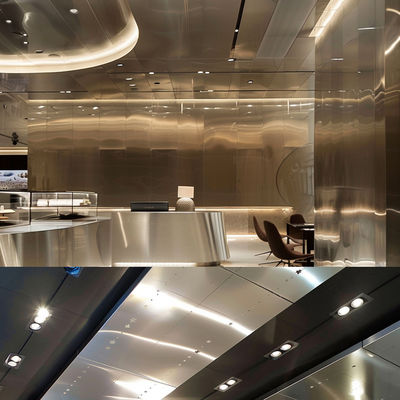 Thickness 0.8 - 3.0mm Elegant Stainless Steel Ceiling Grids For High End Interiors