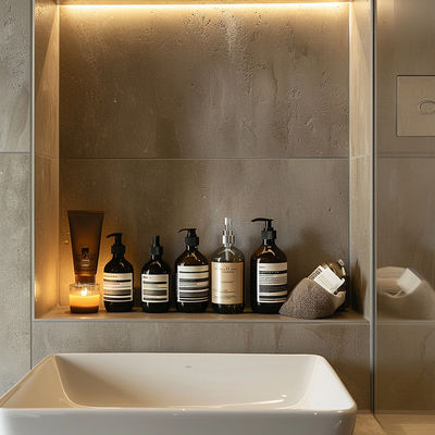 Premium Grade 304/316 Stainless Steel Recessed Wall Niche For Luxurious Bathroom Upgrades In Hotels And Homes