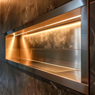 Niche tường thép không gỉ mạnh mẽ cho môi trường thương mại