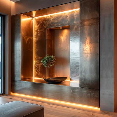 A Class Fireproof Stainless Steel Bathroom Niche with Laser Cut Design