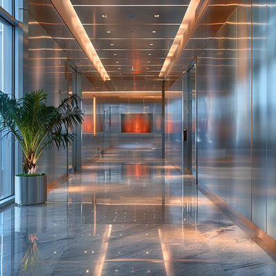 Fire-Resistant Stainless Steel Honeycomb Panel, Silver, for Exterior Wall Cladding