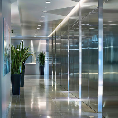 Structural Stainless Steel Cladding, 5mm Thick, Silver, for Industrial Use