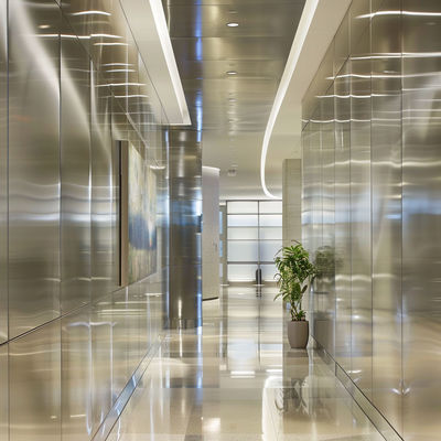 Architectural Grade Stainless Steel Cladding, Textured Surface, for External Walls