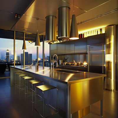 Architectural Stainless Steel Cladding, Glossy White, for Modern Home Exteriors