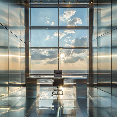Lightweight Stainless Steel Panels , White Matte , For Interior Ceilings