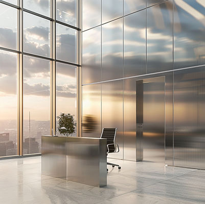 Eco-Friendly Stainless Steel Sheets , Sandblasted , For Green Building Certifications