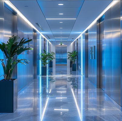 Luxury Stainless Steel Facades , Champagne Finish , For Exclusive Hotel Exteriors
