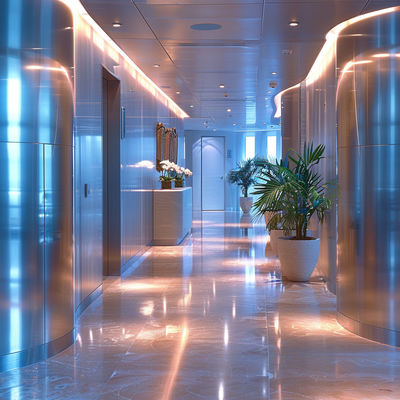 Designer Stainless Steel Cladding, Custom Color Mix For Artistic Exterior Features