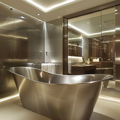 Lembar stainless steel arsitektur ukuran yang dapat disesuaikan untuk kebutuhan konstruksi serbaguna