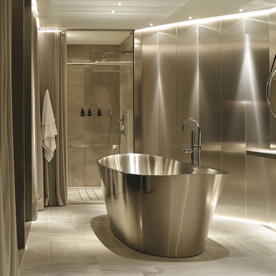 Custom-Fit Stainless Steel Cladding, Mirror-Like Reflectivity, for High-End Retail Spaces