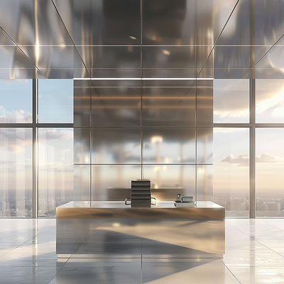 Decorative Stainless Steel Panels Etched Patterns For Visual Enhancement Of Facades