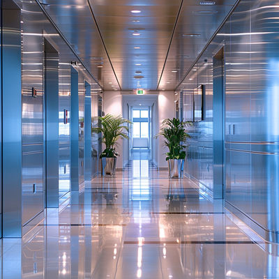High-Gloss Stainless Steel Panels Sleek And Shiny For Glamorous Interior Designs