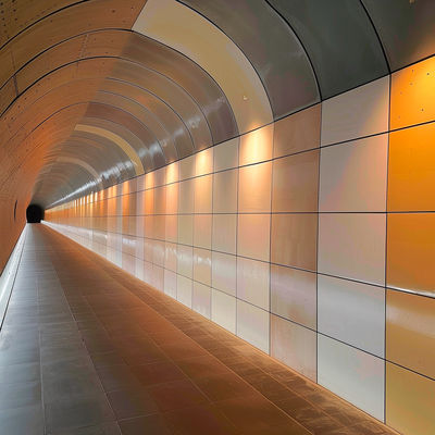 High Solidity Vibrant Artistic Vitreous Enamel Panel For Cultural Institutions