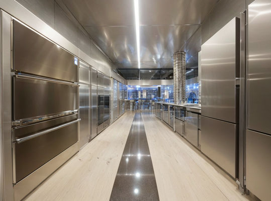 Sophisticated Noise-reducing Stainless Steel Cladding for Concert Halls