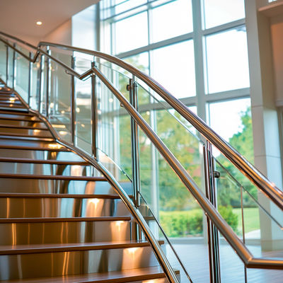 High-Performance Stainless Steel Handrails with 10mm Side Steel Thickness for Glass Railings