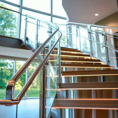 Scratch-Resistant Stainless Steel Handrails for High-Traffic Areas