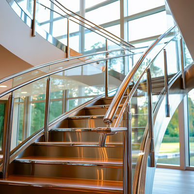 High-Tensile Strength Stainless Steel Handrails for Skyscrapers