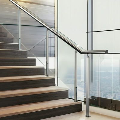 Các tay cầm bằng thép không gỉ bền với chiều cao 1050mm cho hệ thống hàng rào thủy tinh