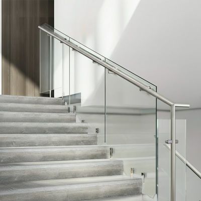 Durable Stainless Steel Handrails with 10mm Side Thickness for Glass Railings
