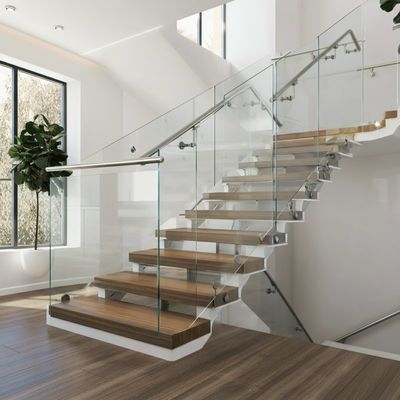 Durable Stainless Steel Handrails with 10mm Side Thickness for Glass Railings