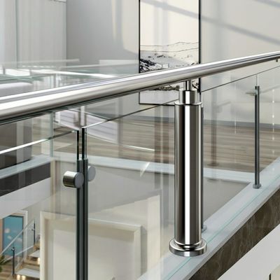 Corrosion-Proof Stainless Steel Handrails with Polished Finish for Glass Railings