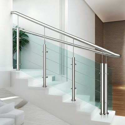 Innovative Stainless Steel Handrails with Brushed Finish for Glass Fencing