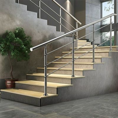 Durable Polished Stainless Steel Handrails for Indoor Stairs