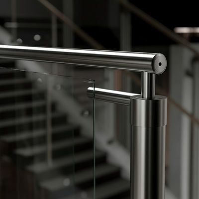 Innovative Stainless Steel Handrails with Brushed Finish for Glass Fencing
