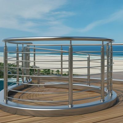Corrosion-Resistant Stainless Steel Handrails for Oceanfront Decks