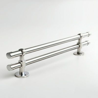 Durable Stainless Steel Handrails with Polished Finish for Glass Railing Systems